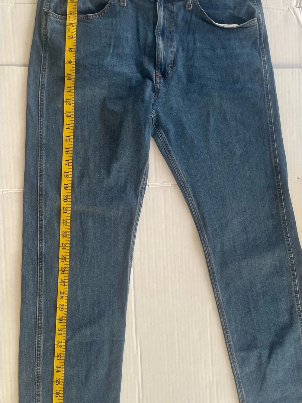 Wrangler Men’s Dark Blue Boot-Cut Jeans